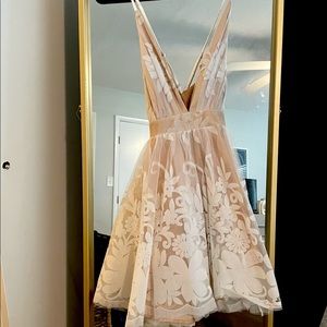 White cocktail dress